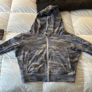Bombshell Sportswear Gray Camouflage Hoodie